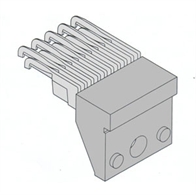 Picture of Staggered Modular Looper Pin Located 